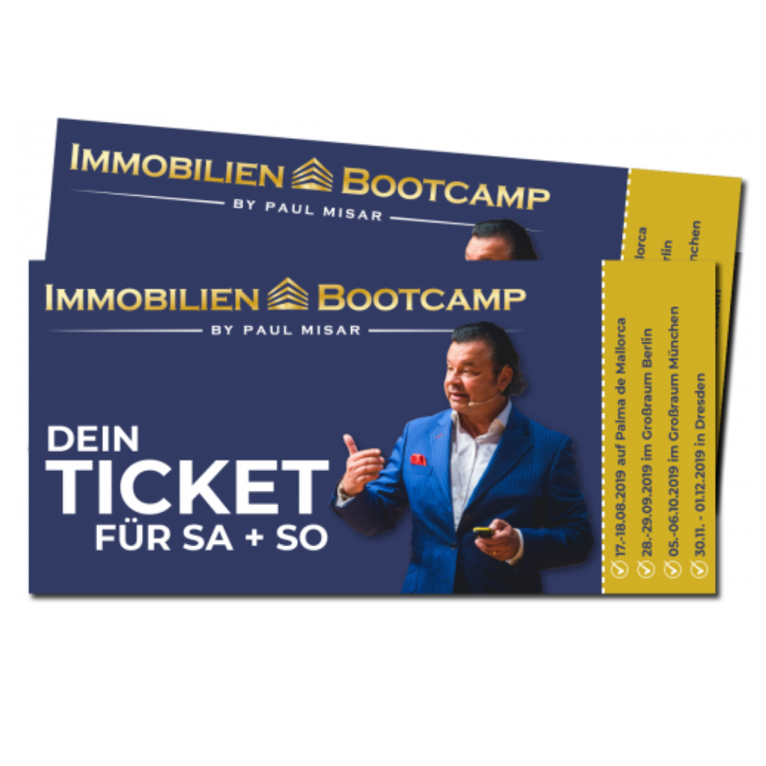 Immobilien Bootcamp 2021 von Paul Misar in Frankfurt Tickets kaufen